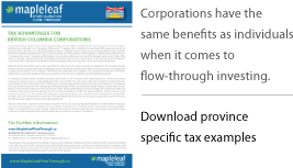 Download Province specific examples of corporations investing in flow-through